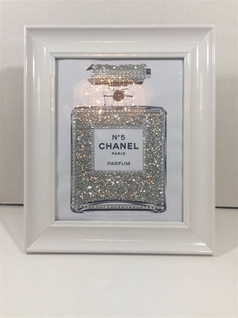 chanel perfume bottle framed art